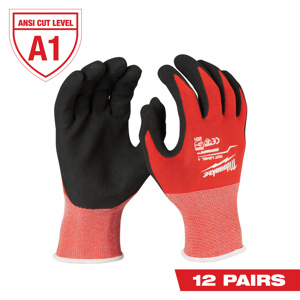 Milwaukee SMARTSWIPE™ Nitrile-dipped Work Gloves Red<multisep/>Black