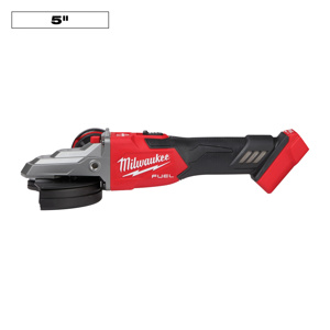 Milwaukee M18™ FUEL™ Flathead Lock-on Braking Grinders 5 in Cordless Slide Switch