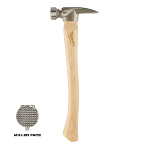 Milwaukee Framing Claw Hammers 19 oz Milled Face Straight Claw