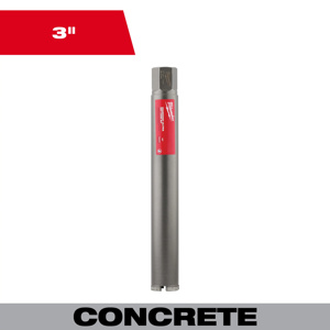 Milwaukee Ultra Dry Core Bits 3 x 13 in Diamond Coated 1-1/4 in