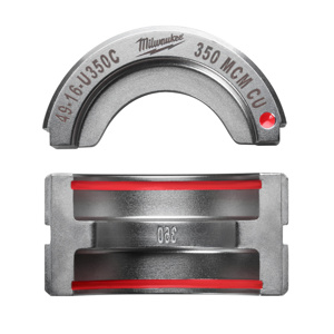 Milwaukee M18™ FORCE LOGIC™ Crimping Tool Dies U Dies 350 kcmil 6 Ton Stainless Steel