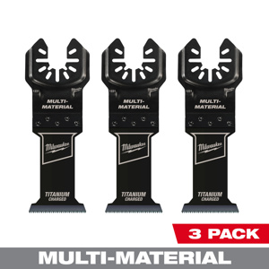 Milwaukee Oscillating Multi-tool Blade Sets 3 Piece 1-3/8 Cut Width x 2 in Plunge Depth Metal, Wood