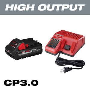 Milwaukee M18™ REDLITHIUM™ HIGH OUTPUT™ CP Battery / Charger Kits M18™ Lithium-ion (Li-ion) Batteries 3 Ah