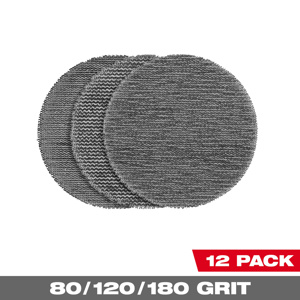 Milwaukee Abrasive Discs Gray Nylon,Aluminum Oxide