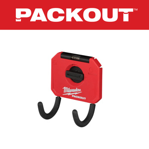 Milwaukee PACKOUT™ Tool Storage Hooks 3 in Polypropylene Red<multisep/>Black