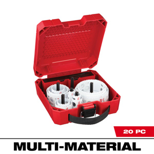 Milwaukee Hole Saw Sets 20 Piece 3/4 - 4-1/2 in High Speed Steel