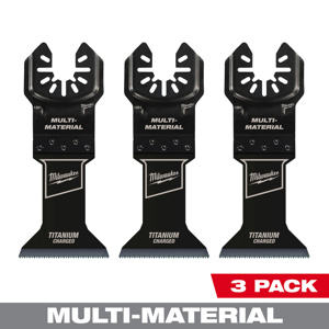 Milwaukee Oscillating Multi-tool Blade Sets 3 Piece 1-3/4 Cut Width x 2-3/16 in Plunge Depth Metal, Wood