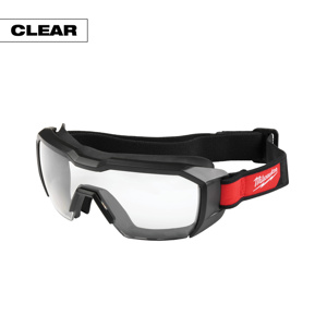 Milwaukee Safety Goggles Anti-fog, Anti-scratch Clear Black