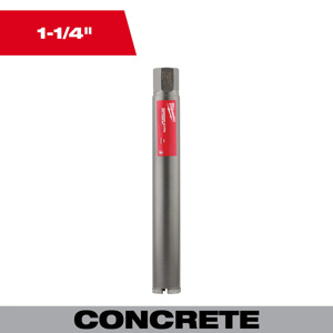 Milwaukee Ultra Dry Core Bits 1-1/4 x 13 in Diamond Coated 1-1/4 in