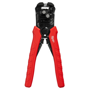 Milwaukee Cable Cutter & Strippers 20 - 10 AWG Solid, 22 - 12 AWG Stranded, Romex: 14/2 - 12/2 Red