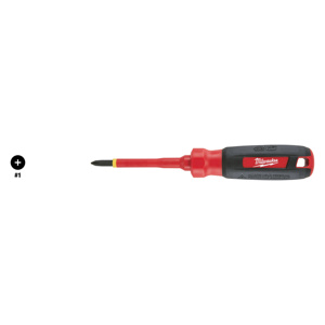 Milwaukee Phillips Tip Insulated Screwdrivers #1 3.00 in