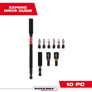 Milwaukee Impact Driver Bit Sets 10 Piece