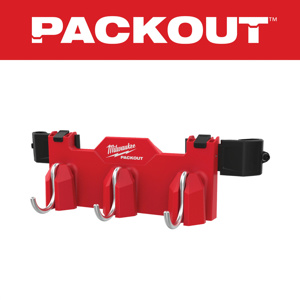 Milwaukee PACKOUT™ Tool Box 3-hook Attachments VO PC ABS Red