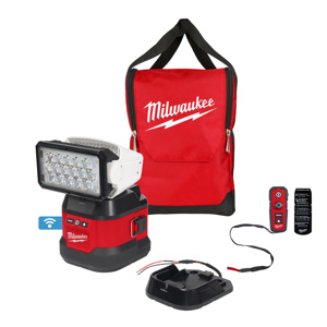 Milwaukee Remote Control Search Light Kits Battery 4250 lm