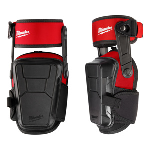 Milwaukee Stabilizer Knee Pads One Size Fits Most Foam Buckle Red<multisep/>Black