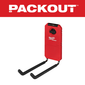 Milwaukee PACKOUT™ Tool Storage Hooks 9 in Polypropylene Red<multisep/>Black