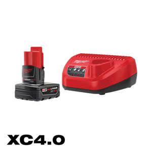 Milwaukee M12™ REDLITHIUM™ XC Battery / Charger Kits M12™ Lithium-ion (Li-ion) Batteries 4 Ah
