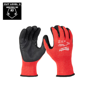 Milwaukee SMARTSWIPE™ Nitrile-dipped Work Gloves Large Red<multisep/>Black