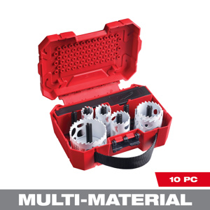 Milwaukee Hole Saw Sets 10 Piece 7/8 in - 2-1/2 in Carbide Tipped