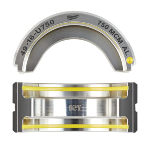 Milwaukee M18™ FORCE LOGIC™ Crimping Tool Dies U Dies 600 kcmil 6 Ton Stainless Steel