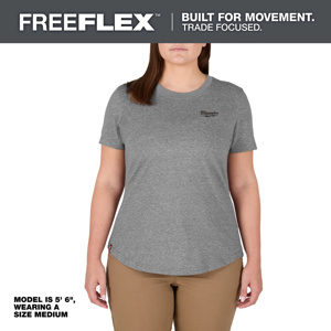 Milwaukee FREEFLEX™ Hybrid T-shirts Small Gray Womens