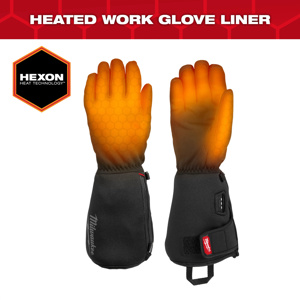 Milwaukee HEXON HEAT TECHNOLOGY™ Heated Glove Liners Nylon,Polyester,Spandex Black