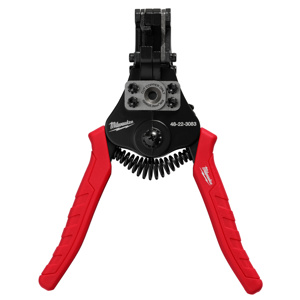 Milwaukee Cable Cutter & Strippers 20 - 8 AWG Solid, 22 - 10 AWG Stranded Black/Red Comfort Grip