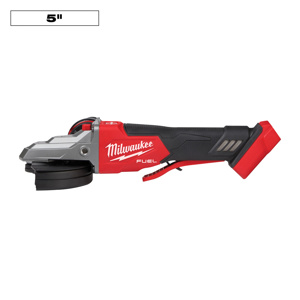 Milwaukee M18™ FUEL™ Flathead No-lock Braking Grinders 5 in Cordless Paddle Switch