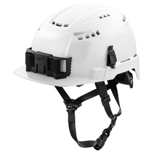 Milwaukee BOLT™ Front Brim Vented Safety Helmets 6.5 - 8.5 in Ratcheting No Logo White