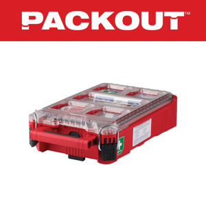 Milwaukee PACKOUT™ First Aid Kits 9.8 x 15.2 x 4.6 in (Exterior) 79 Piece