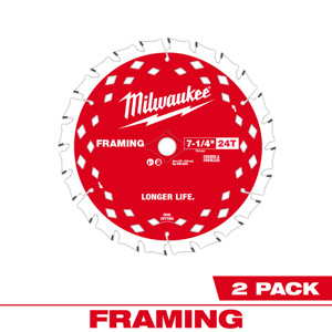 Milwaukee Circular Saw Blades 7-1/4 in 24 Tooth 2 Piece