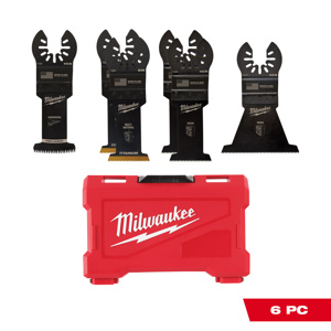 Milwaukee Oscillating Multi-tool Blade Sets 6 Piece 1-3/8 in, 2-1/2 in Metal, Wood