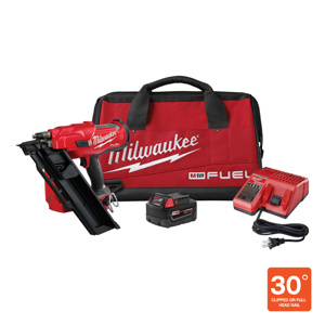 Milwaukee M18™ FUEL™ Framing Nailer Kits Cordless 30 deg Clipped Head Nails and Full Round Offset Head Nails