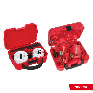 Milwaukee Hole Saw Sets 8 Piece 2-1/8 in - 4-5/8 in Carbide