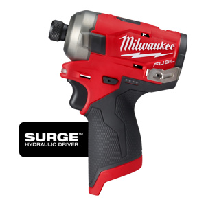 Milwaukee M12™ FUEL™ SURGE™ Hex Hydraulic Impact Drivers 1/4 in Cordless