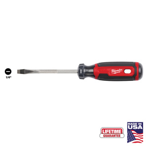Milwaukee Slotted Tip Screwdrivers 1/4 in