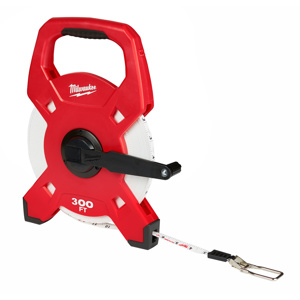 Milwaukee Open Reel Tape Measures 300 ft SAE Manual Rewind Non-locking 1-1/4 in