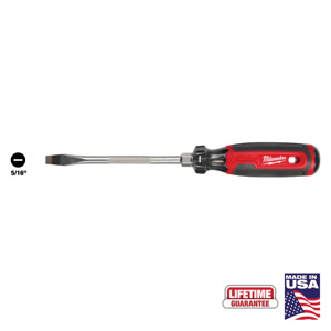 Milwaukee Slotted Tip Screwdrivers 5/16 in 6.00 in