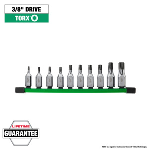 Milwaukee Torx® Drive Bit Socket Set 10 Piece SAE Not Magnetic