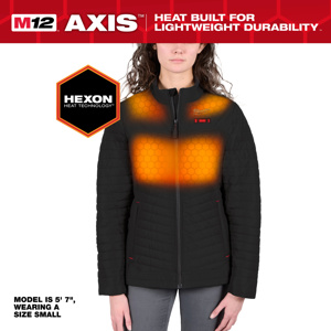 Milwaukee M12™ AXIS™ HEXON™ Heated Jacket Kits Large Black