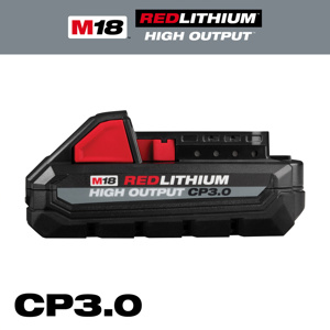 Milwaukee M18™ REDLITHIUM™ HIGH OUTPUT™ CP Compact Batteries M18™ Lithium-ion (Li-ion) Batteries 3 Ah