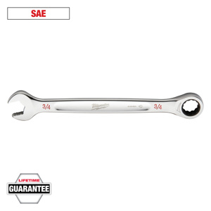 Milwaukee Ratcheting Combination Wrenches SAE 3/4 in
