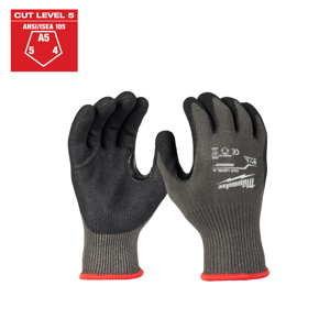 Milwaukee SMARTSWIPE™ Nitrile-dipped Work Gloves Gray<multisep/>Black