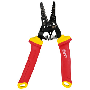 Milwaukee Cable Cutter & Strippers 18 - 10 Solid AWG, 20 - 12 AWG Stranded Red/Yellow
