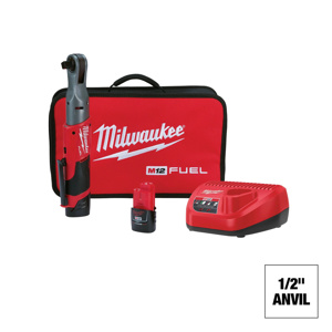 Milwaukee M12™ FUEL™ Ratchet Wrench Kits 1/2 in Cordless 60 ft lbs