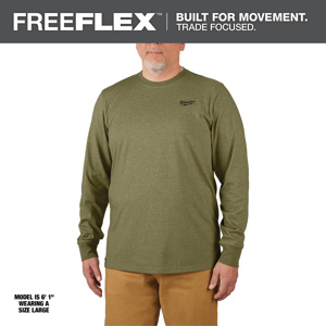 Milwaukee FREEFLEX™ Hybrid Shirts 2XL Green Mens