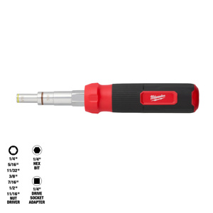 Milwaukee Multi-bit Nut Drivers 1/4 in, 7/16 in, 5/16 in, 1/2 in, 11/32 in, 11/16 in, 3/8 in Magnetic
