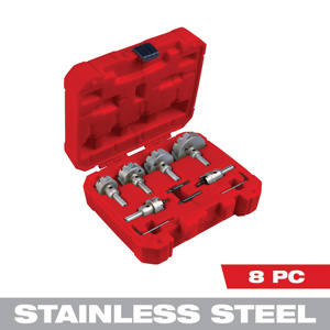 Milwaukee One-piece Hole Saw Sets 8 Piece 7/8 in, 1-1/8 in, 1-3/8 in, 1-3/4 in, 2 in, 2-1/2 in Carbide Tipped