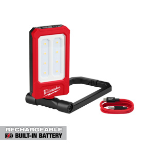 Milwaukee Rechargeable Low Profile Task Lights Rechargeable Battery 100/250/500 lm
