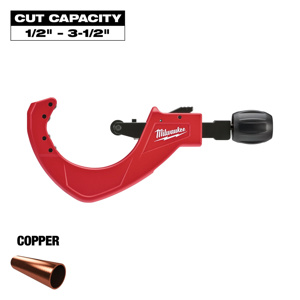 Milwaukee Quick Adjust Copper Tubing Cutters Manual 1-5/8 - 3-5/8 in